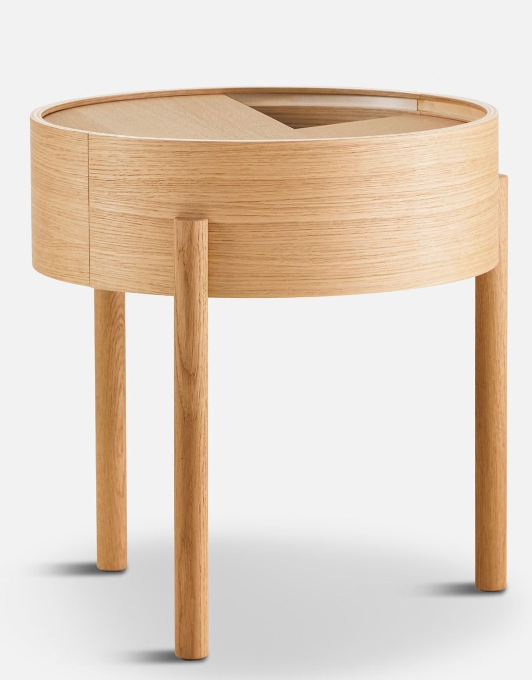 Arc Side Table Beistelltisch Eiche geölt Ø 42 cm Woud