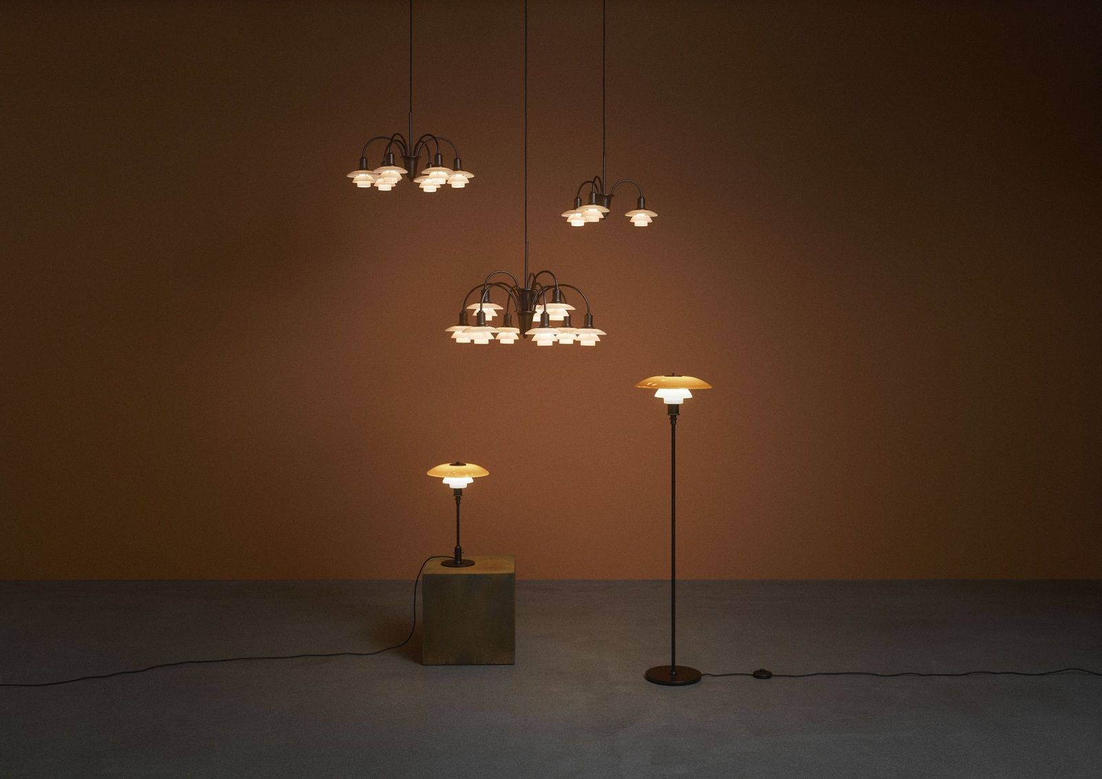 PH 3½-2½ Floor lamp Stehleuchte Amber CENTENARY EDITION Louis Poulsen