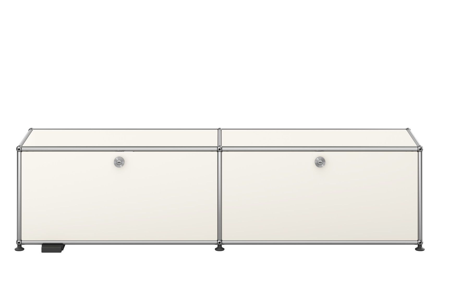 USM Haller E TV/Hi-Fi-Möbel mit dimmbarem Licht Reinweiß