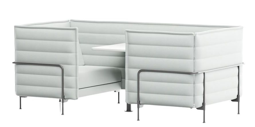 Alcove Cabin Love Seat Lowback Sofa Vitra