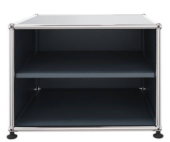 USM Haller Beistellmöbel mit Zwischentablar - mittelgrau