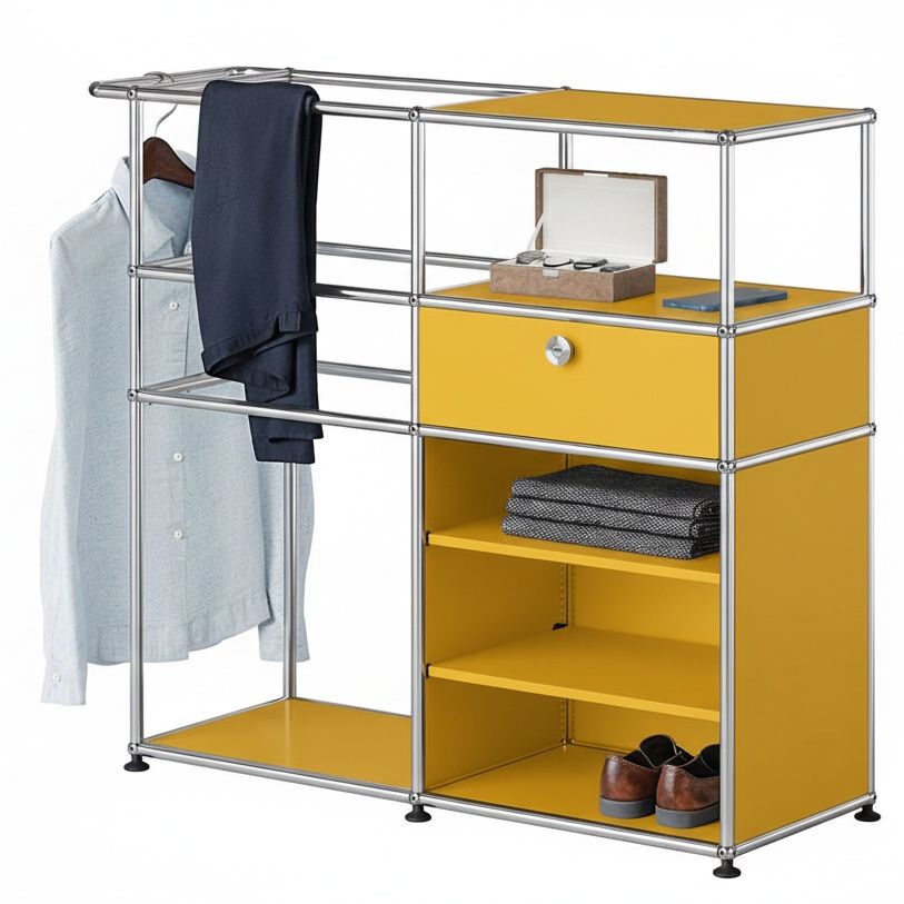 Garderobe USM Haller Goldgelb