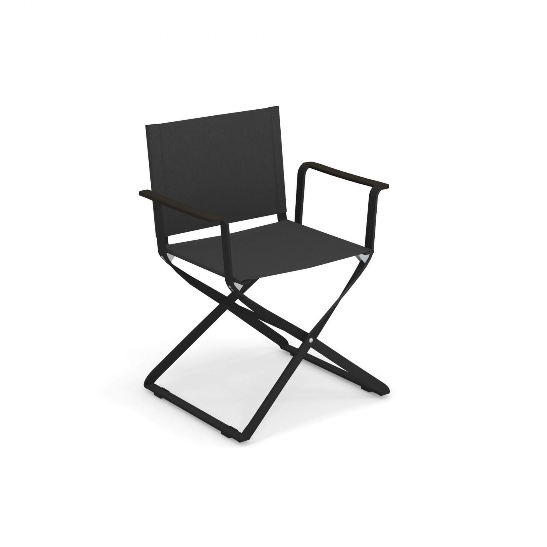 Ciak Outdoor Regiestuhl Emu schwarz