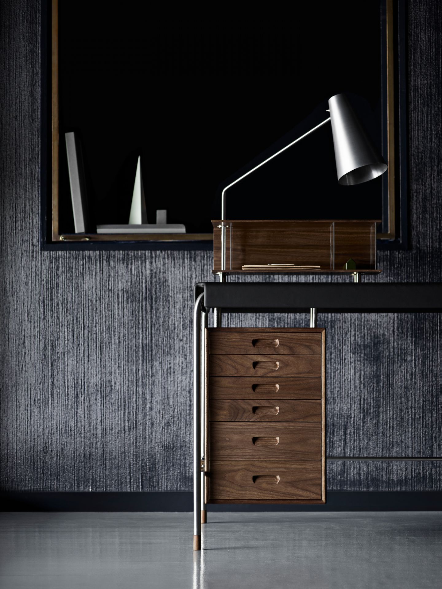 AJ52 Society Table Arbeitstisch Walnuß geölt Carl Hansen & Søn