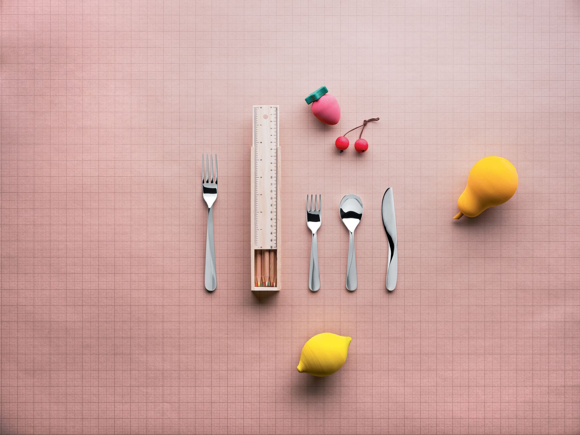 Giro Kids Collection Kinderbesteckgarnitur aus Edelstahl Alessi