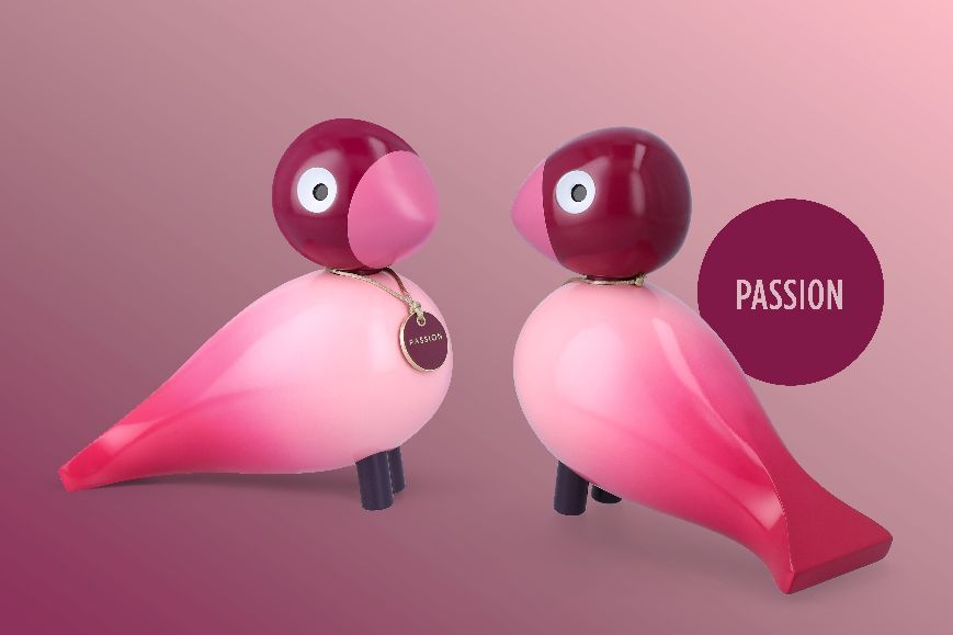 Story Bird Passion Vogel-Holzfigur Kay Bojesen