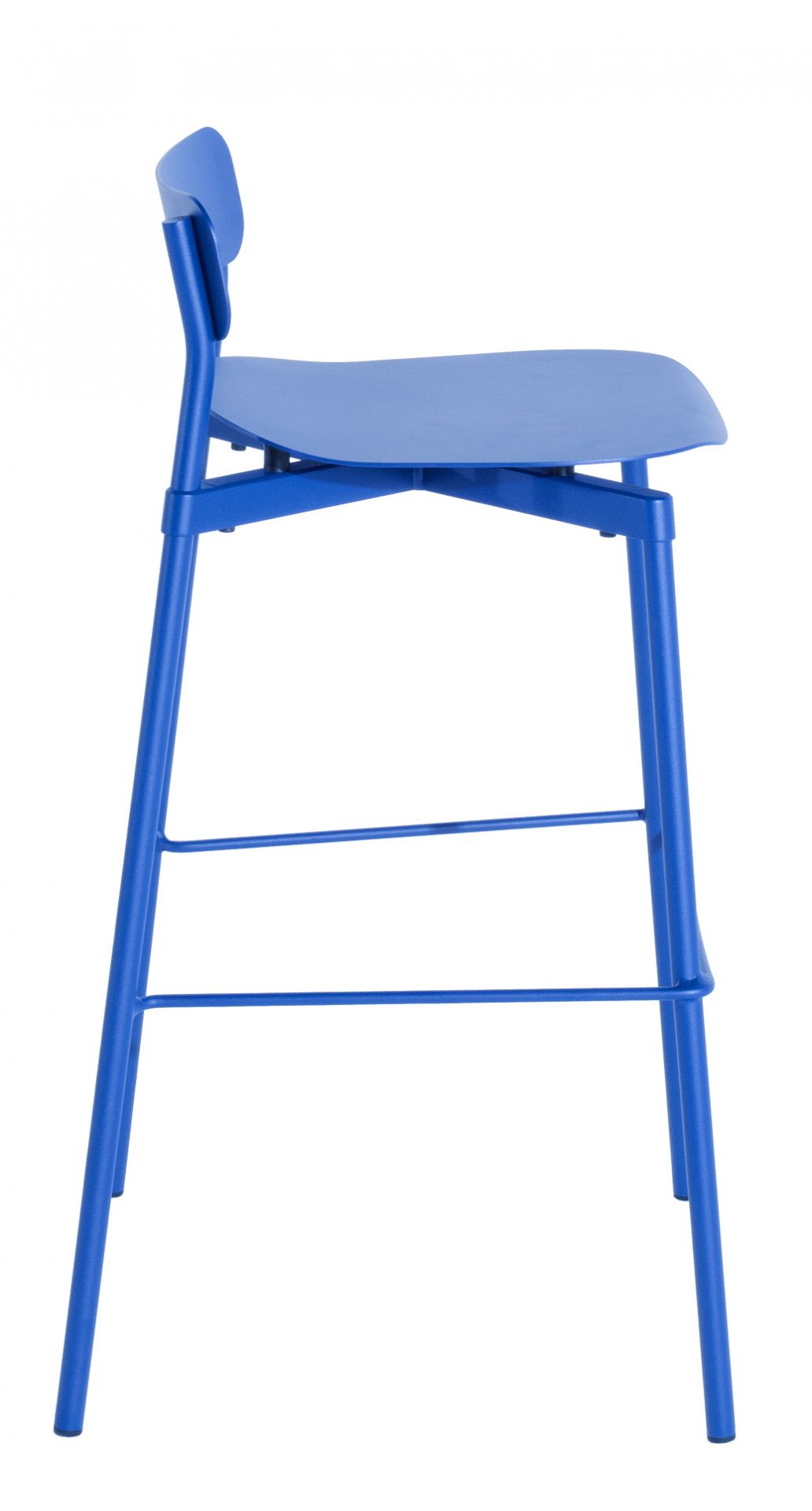 Fromme Barstool Barhocker H 75 cm Petite Friture Blau