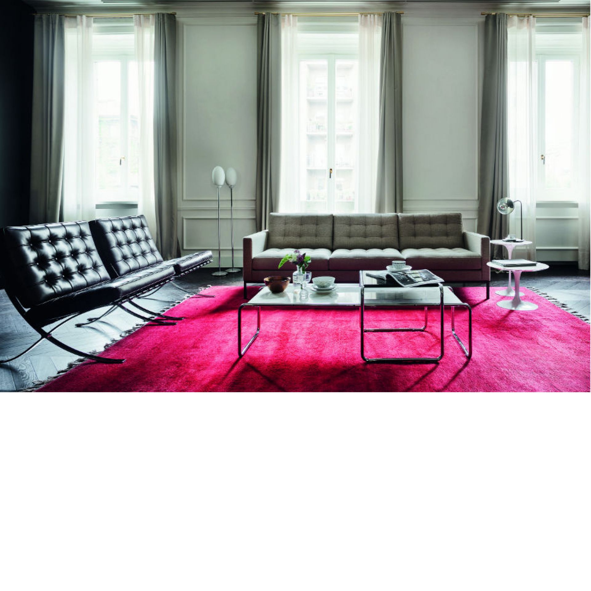 Barcelona RELAX Sessel Venezia black Knoll International QUICK SHIP