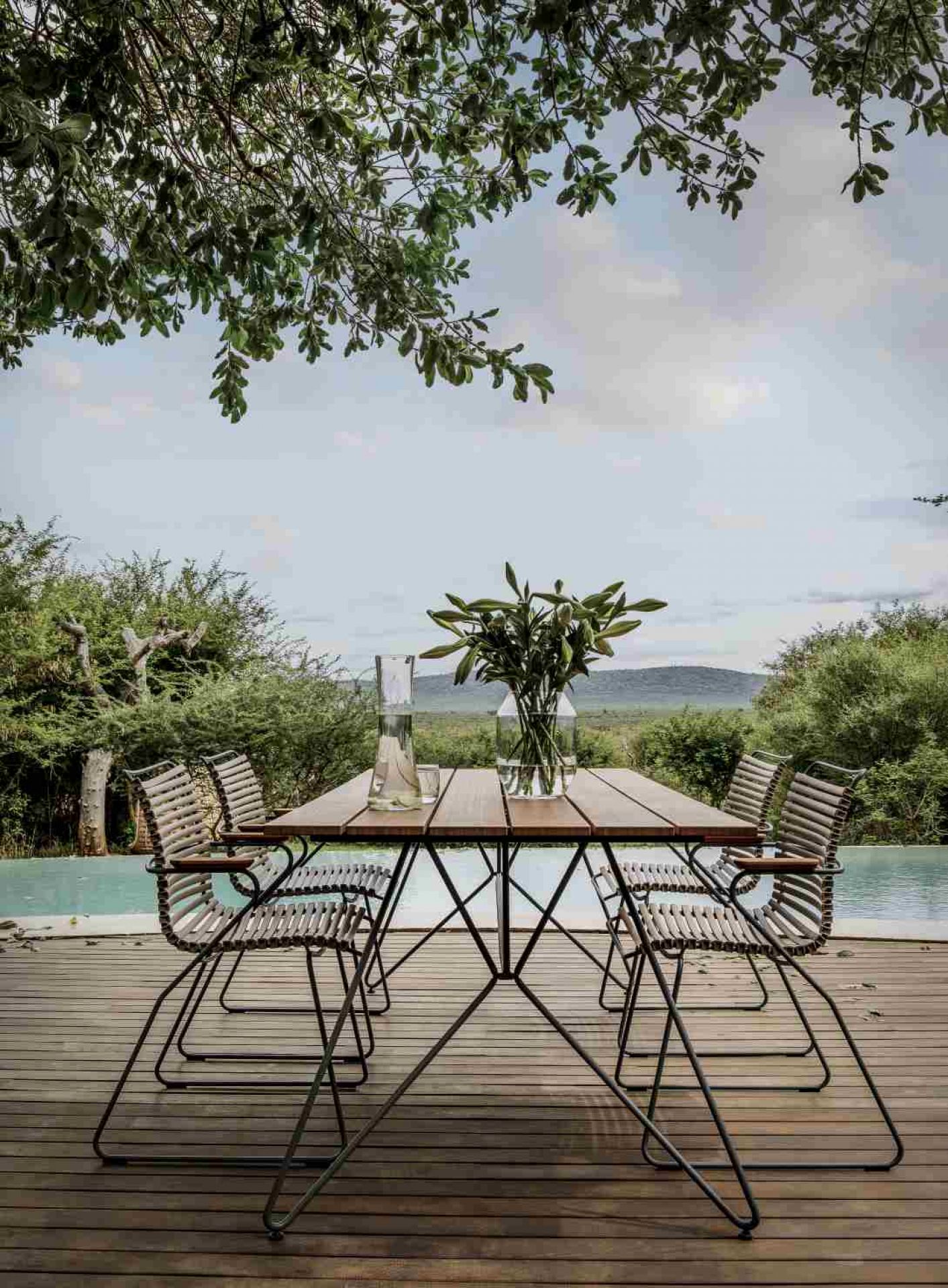 Click Dining Stuhl mit Armlehne Outdoor Houe