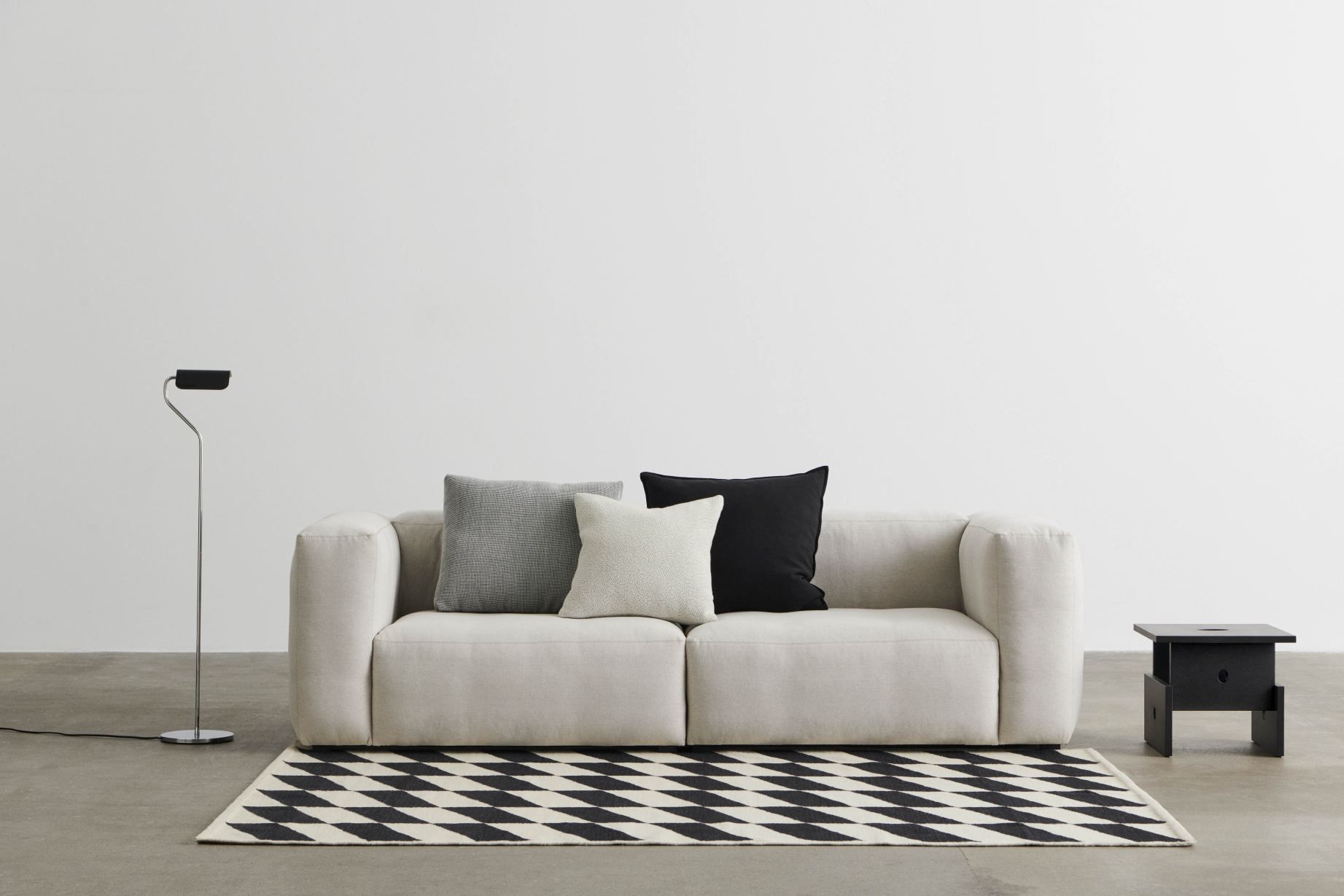 Wood Box Coffee Table Couchtisch Hay Eiche schwarz wasserbasierter lack
