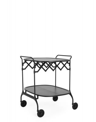 Gastone Servierwagen Matt Schwarz Kartell