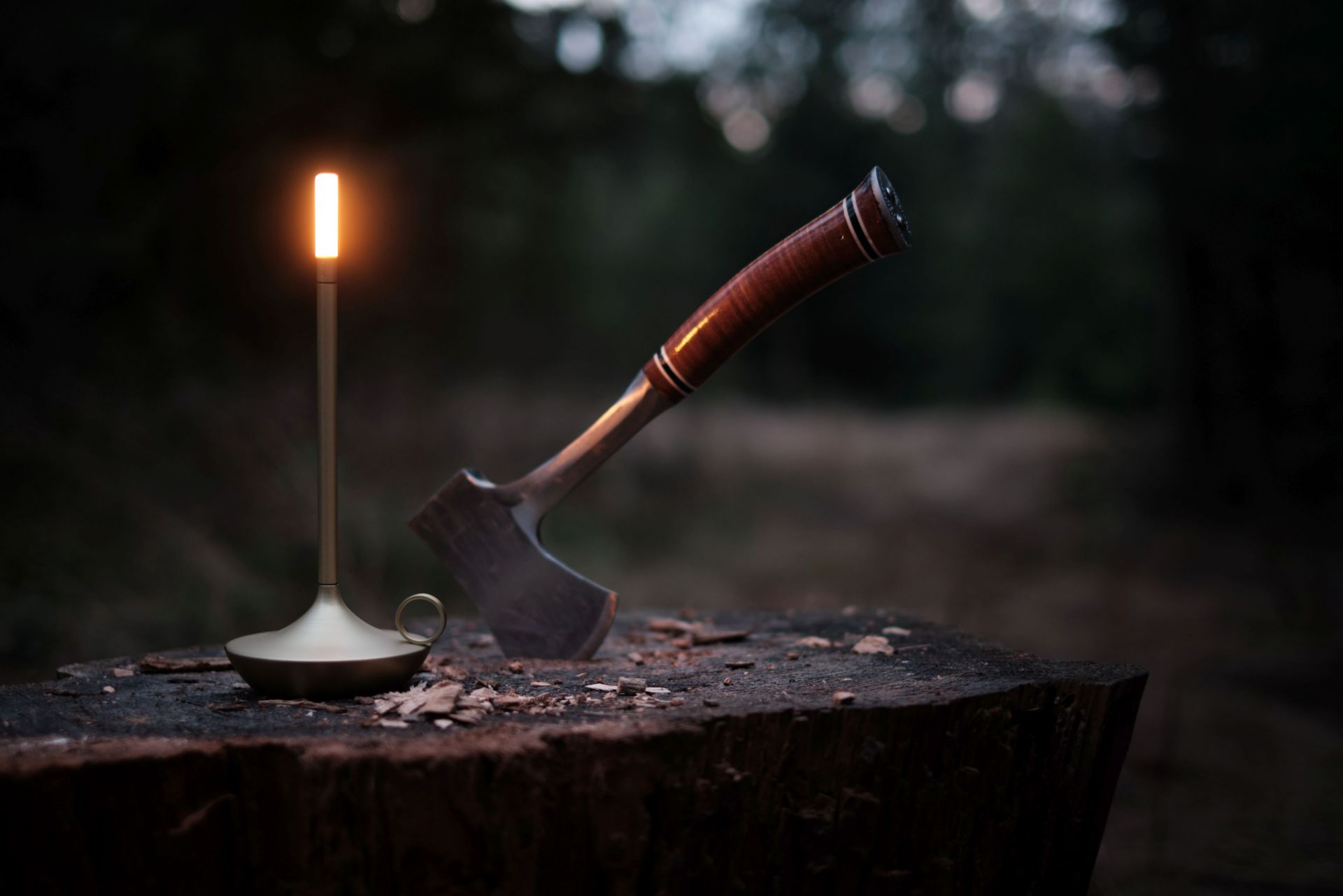 Wick Portable Akkuleuchte / Tischleuchte mit USB MESSING Graypants EINZELSTÜCK 
