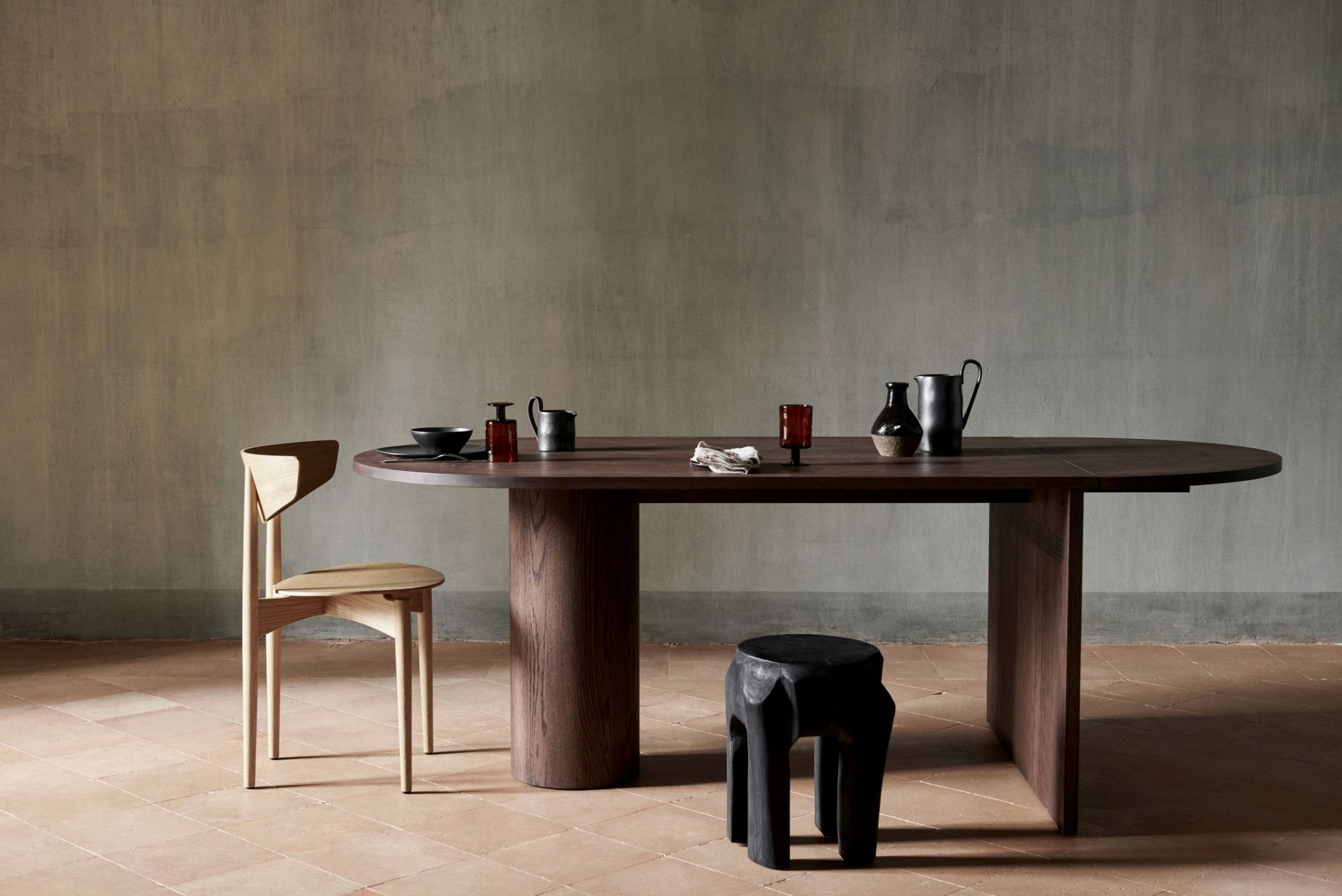 Pylo Esstisch dunkel gebeizte Eiche Ferm Living