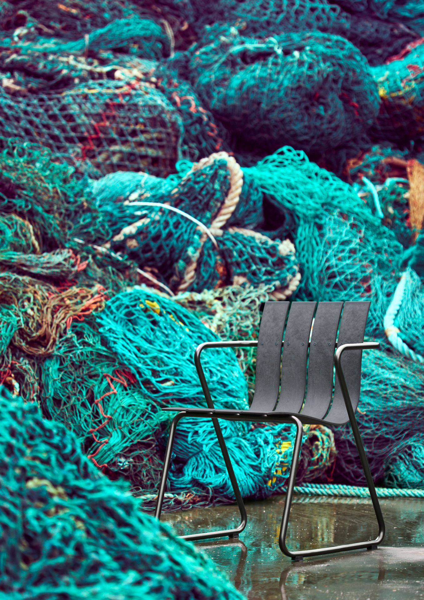 Ocean Chair Outdoor Stuhl Mater Schwarz