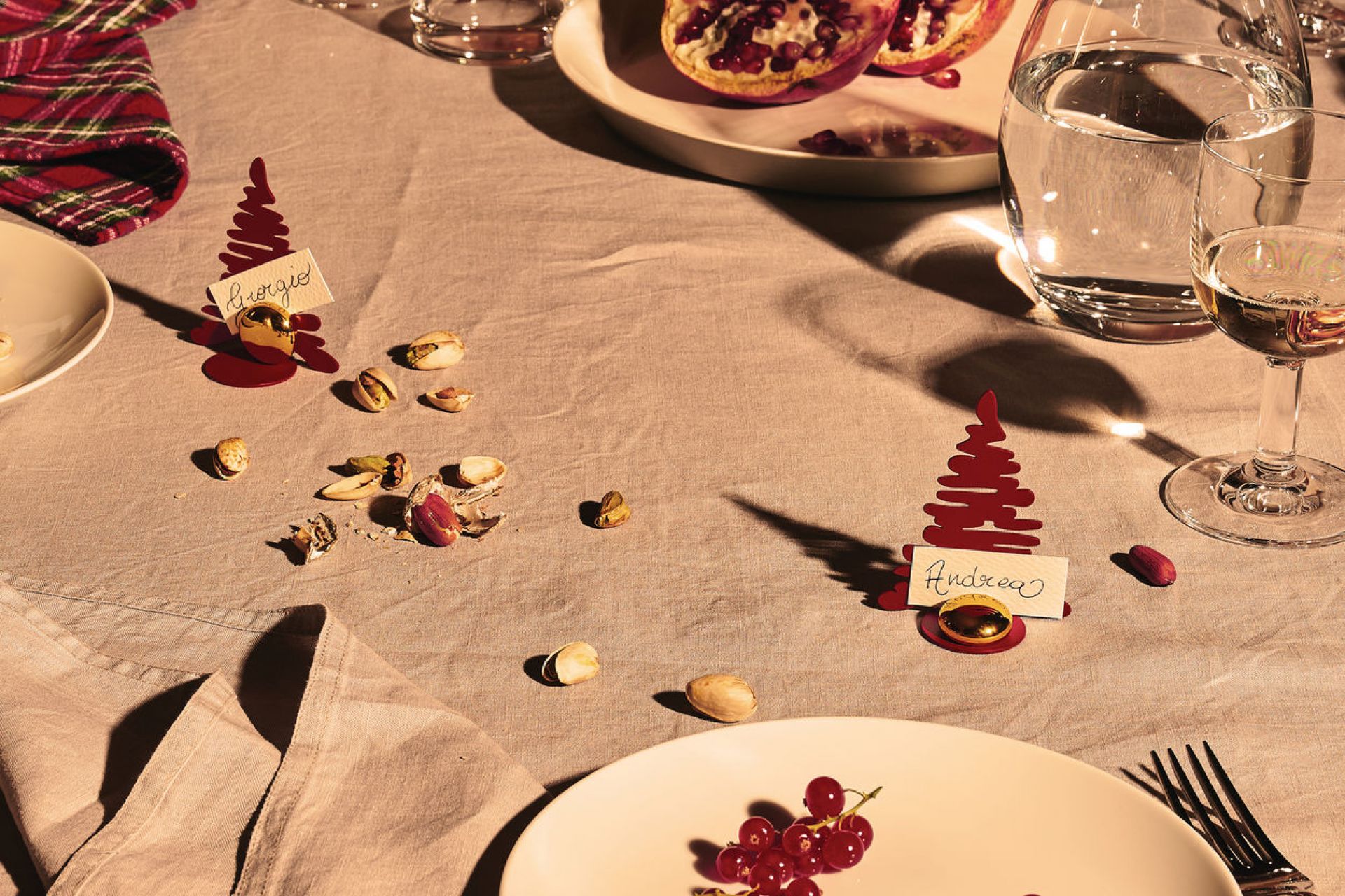 Barkplace Tree Tischkartenhalter Weihnachten Grün Alessi EINZELSTÜCK