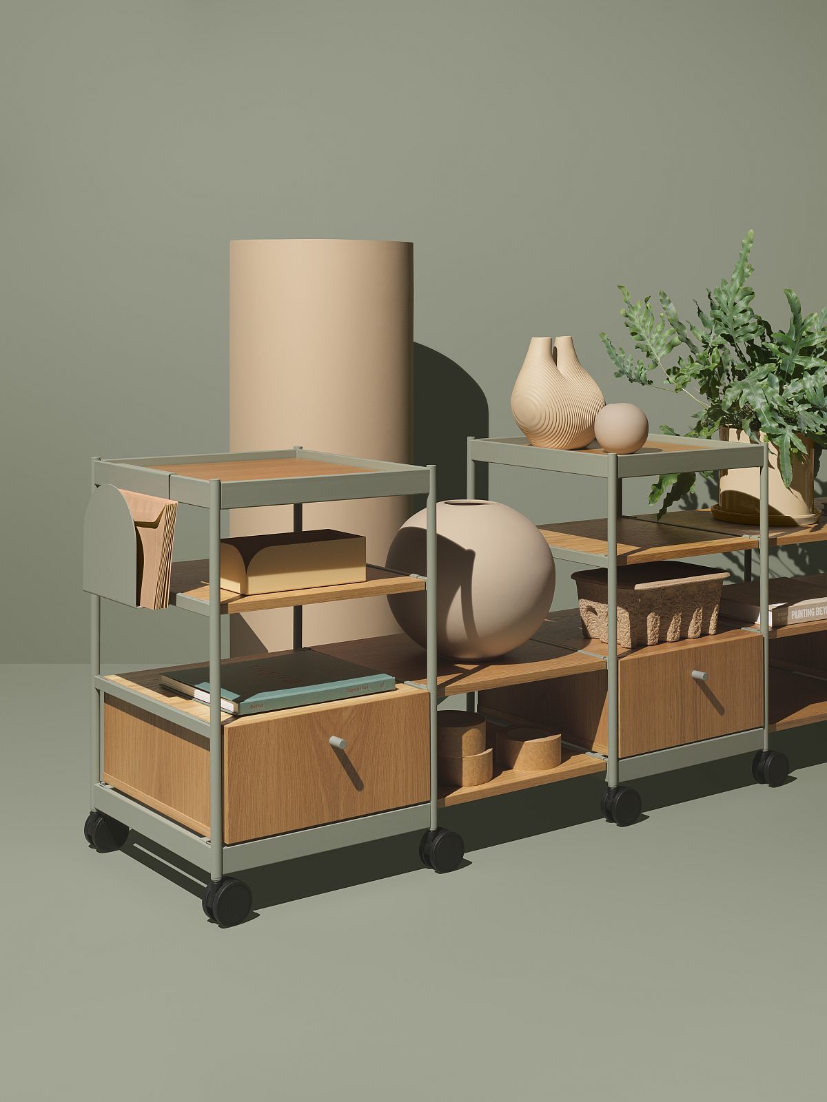 Beside Office Trolley Regalelement / Kommode Mizetto QUICK SHIP