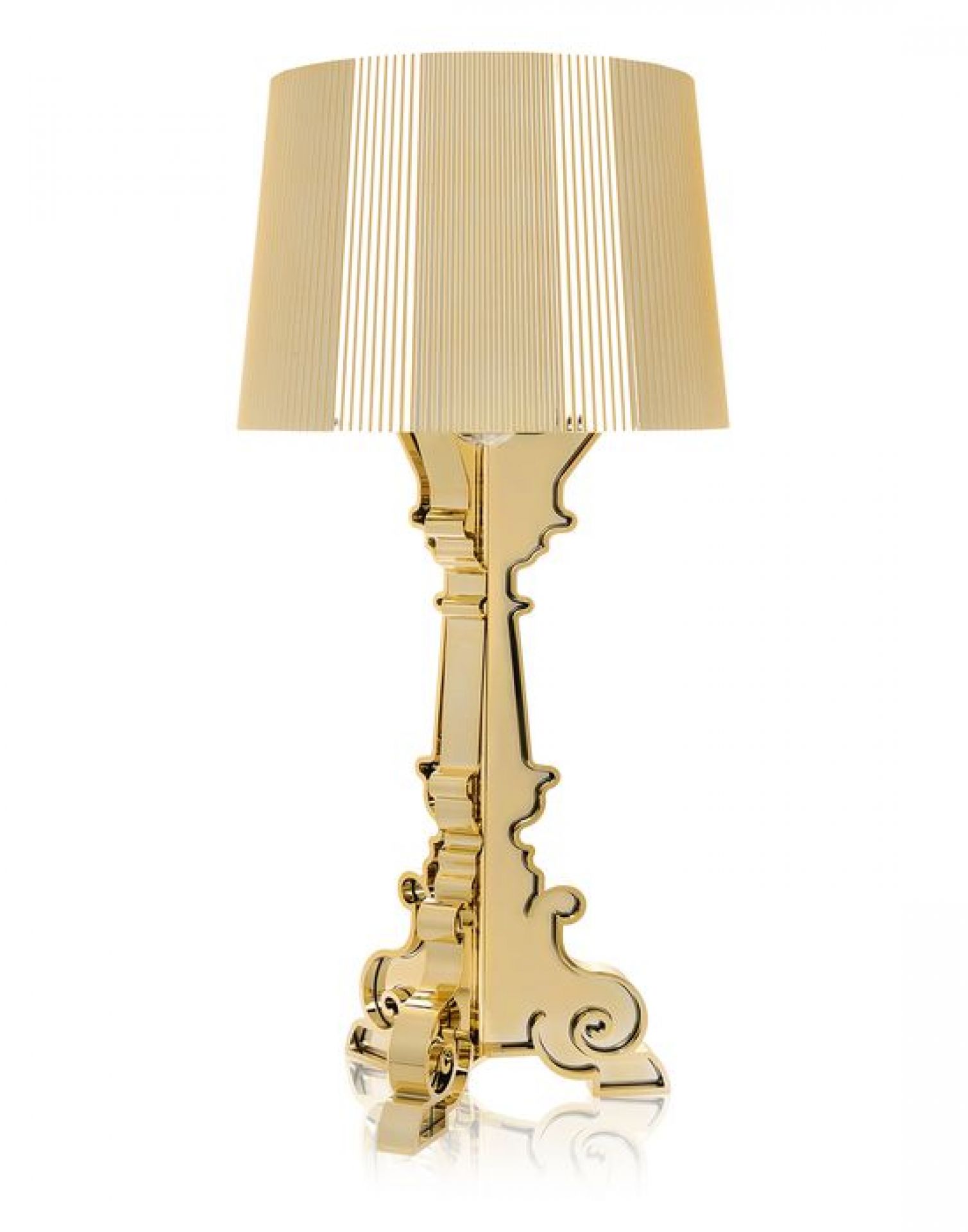 Bourgie Tischleuchte metallisiert Gold Kartell