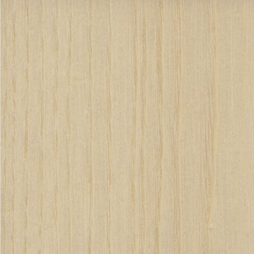 Detailaufnahme der Holzoberfläche des Tecta K26L Beistelltisches, helle Eiche.