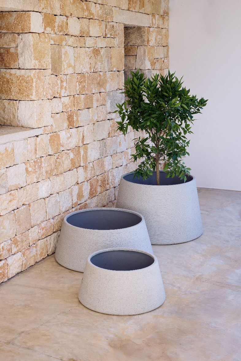 Soil Planter Trapezium Small Pflanzgefäß Outdoor Cane-Line