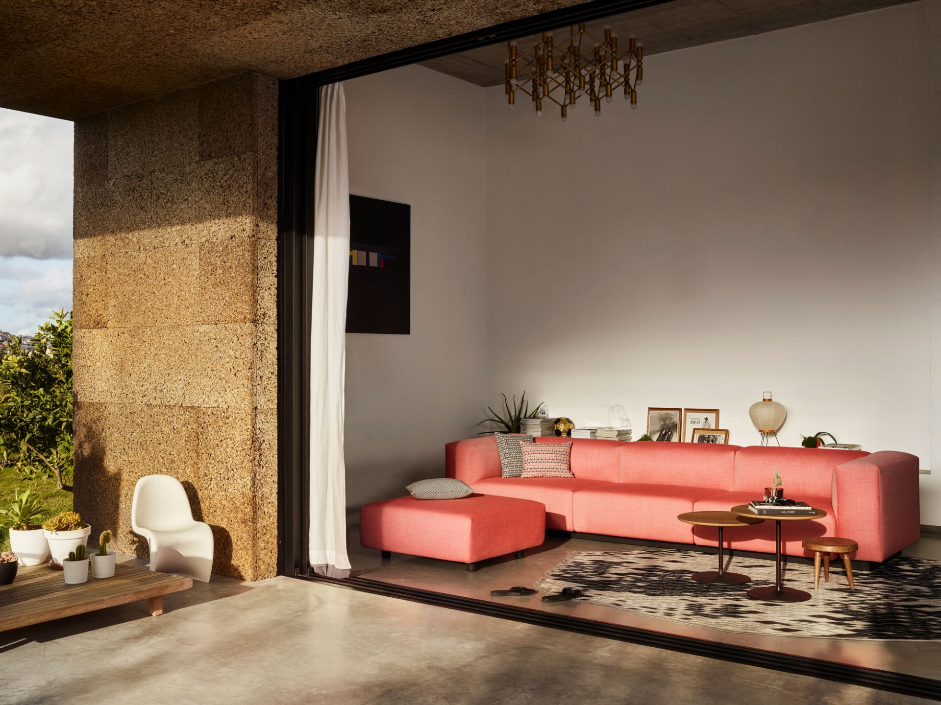 Soft Modular Sofa 3-Sitzer mit Chaise Longue Vitra