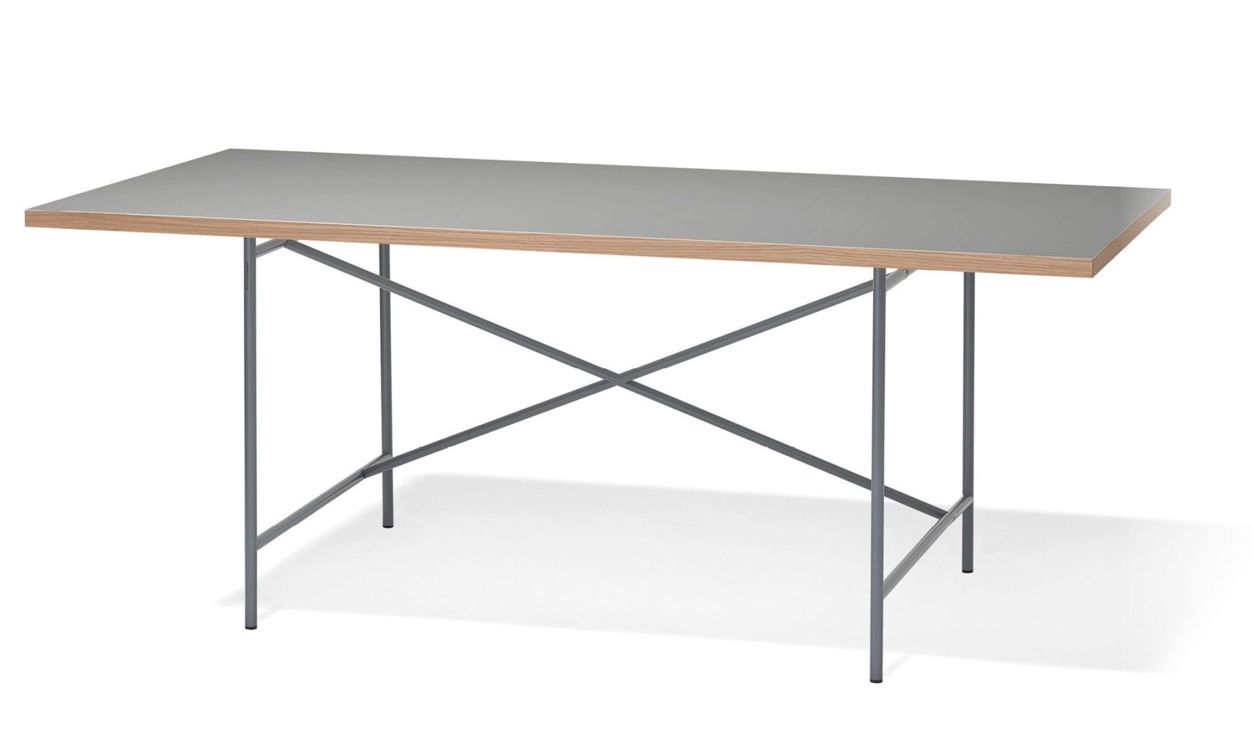 Eiermann 1 Tischgestell Richard Lampert  Kreuzstreben mittig farblos Stahl B 110 x H 66 x T 78 cm