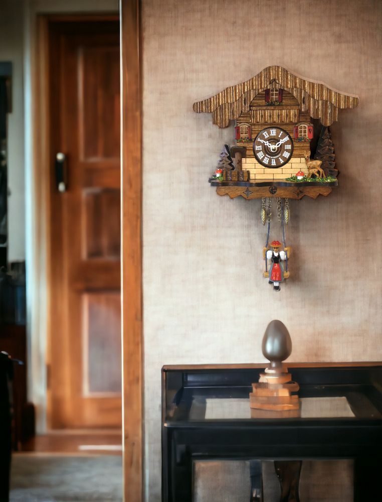 Quarz Miniatur-Kuckucksuhr Engstler
