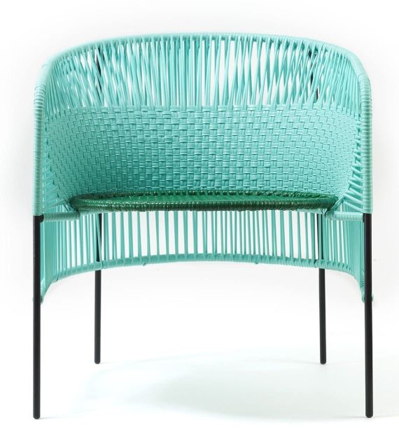 Caribe Lounge Chair Sessel Outdoor ames Turquiose / Smaragdgrün / Schwarz