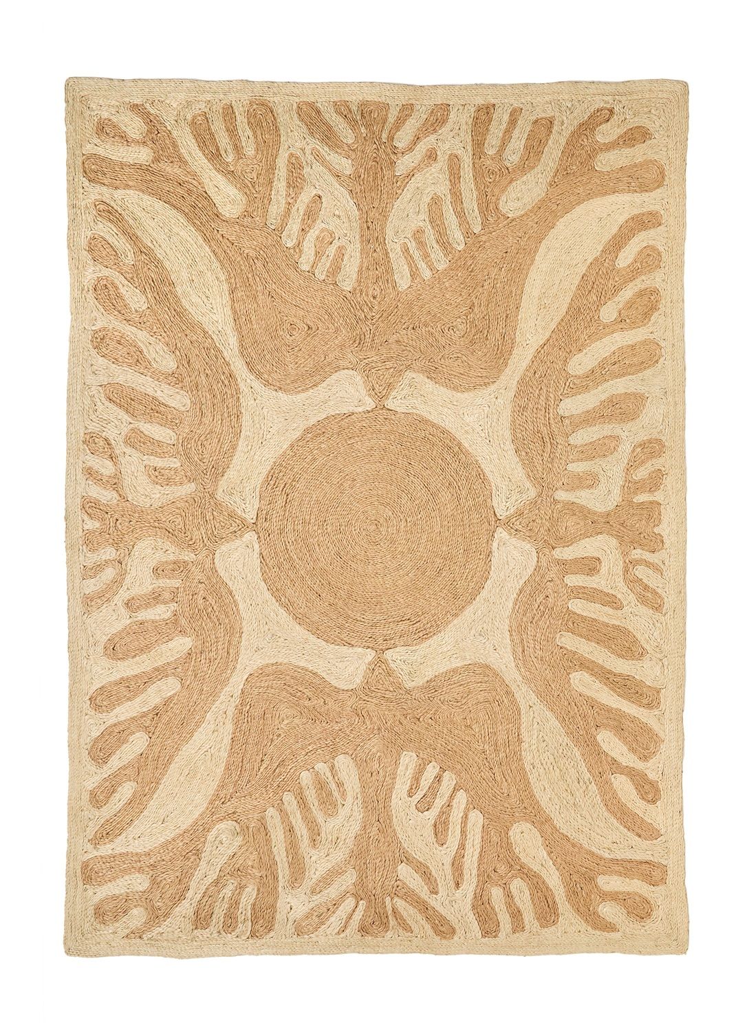 Lucia Eames Sunbirds Teppich Natural Nanimarquina