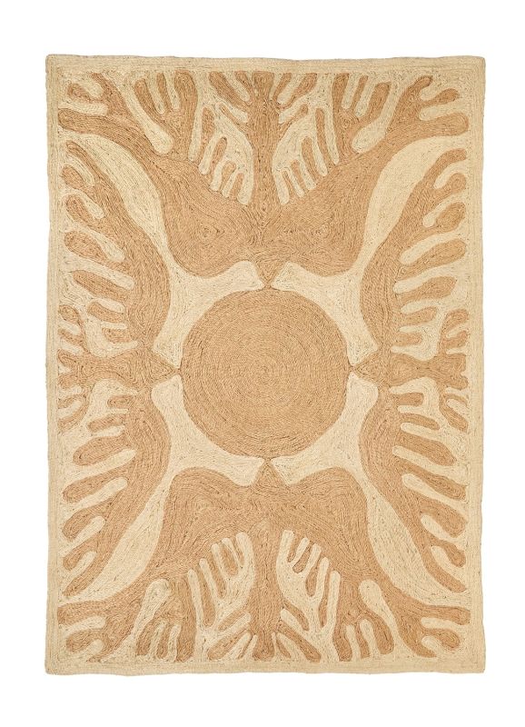 Lucia Eames Sunbirds Teppich Natural Nanimarquina