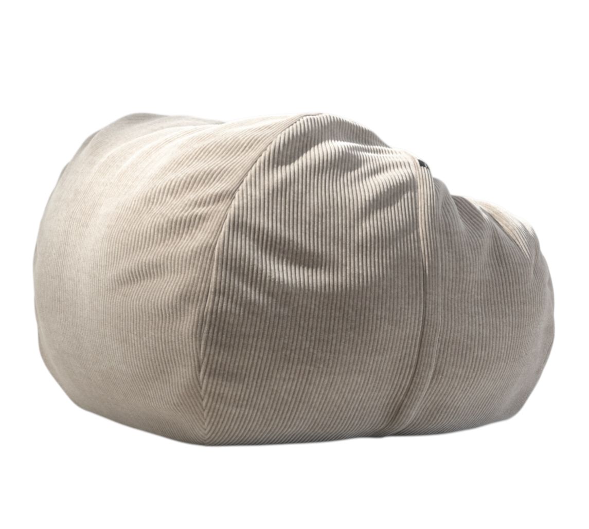 Beanbag Large Sitzsack groß CORD VELOUR PLATINUM vetsak AUSSTELLUNGSSTÜCK