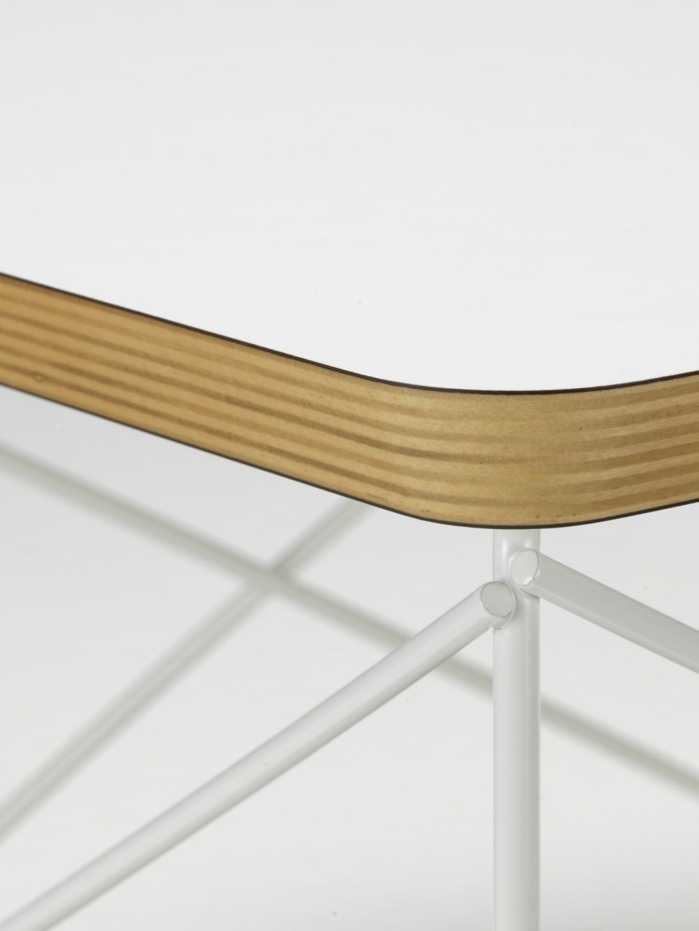 Occasional Table LTR Beistelltisch HPL Weiss Vitra Stahldraht weiß pulverbeschichtet