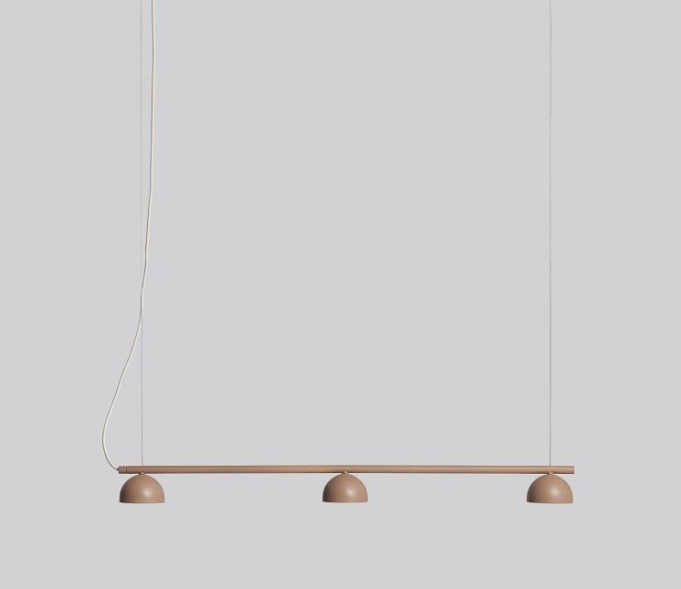 Blush rail 3 Pendant lamp Pendelleuchte beige Northern