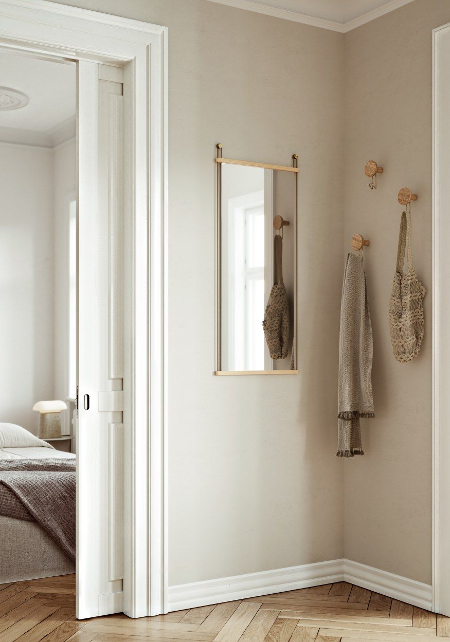 Suspended Mirror Large Spiegel Woud 