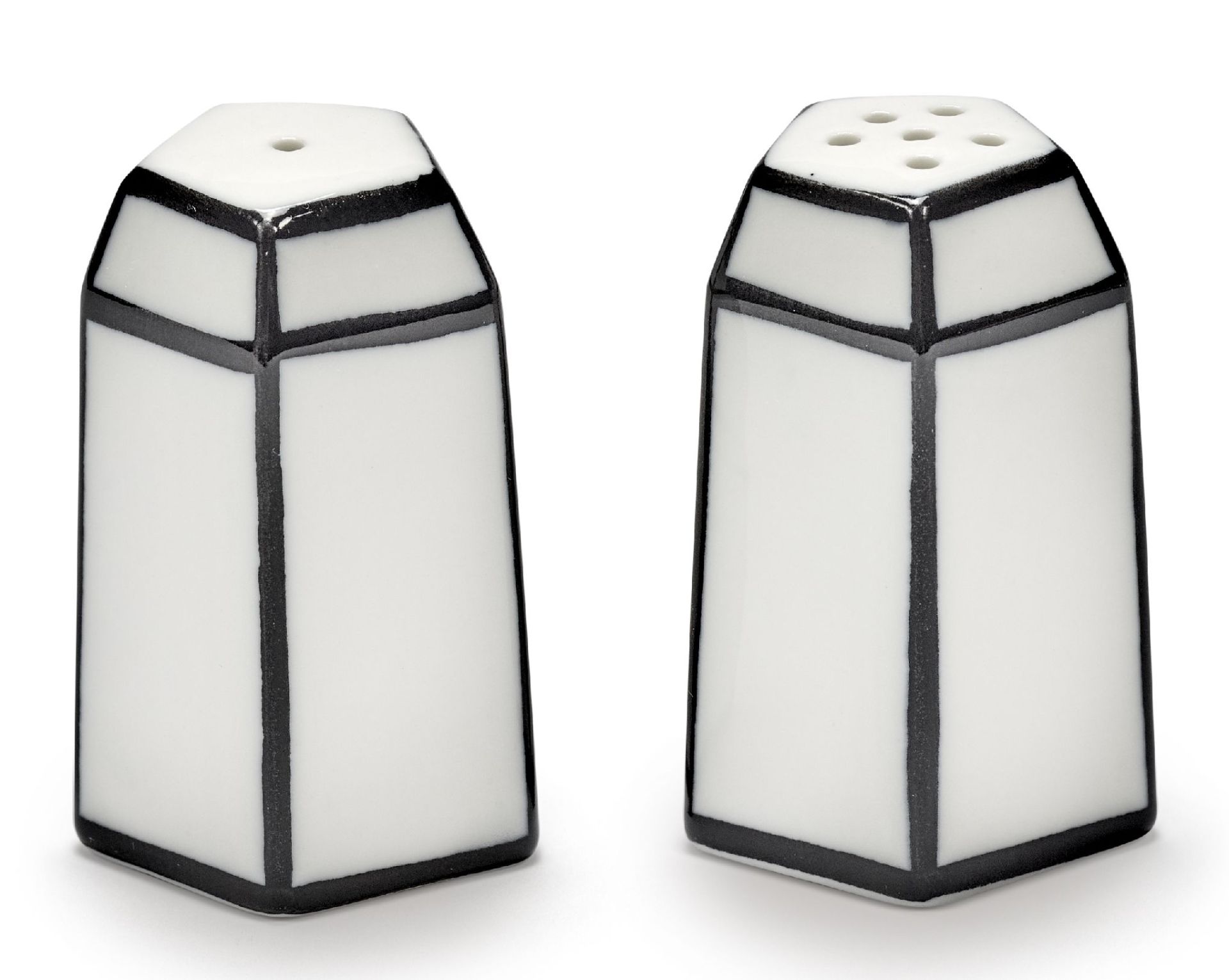 Salz & Pfeffer Streuer Set Weiß/Schwarz Carte Blanche Serax