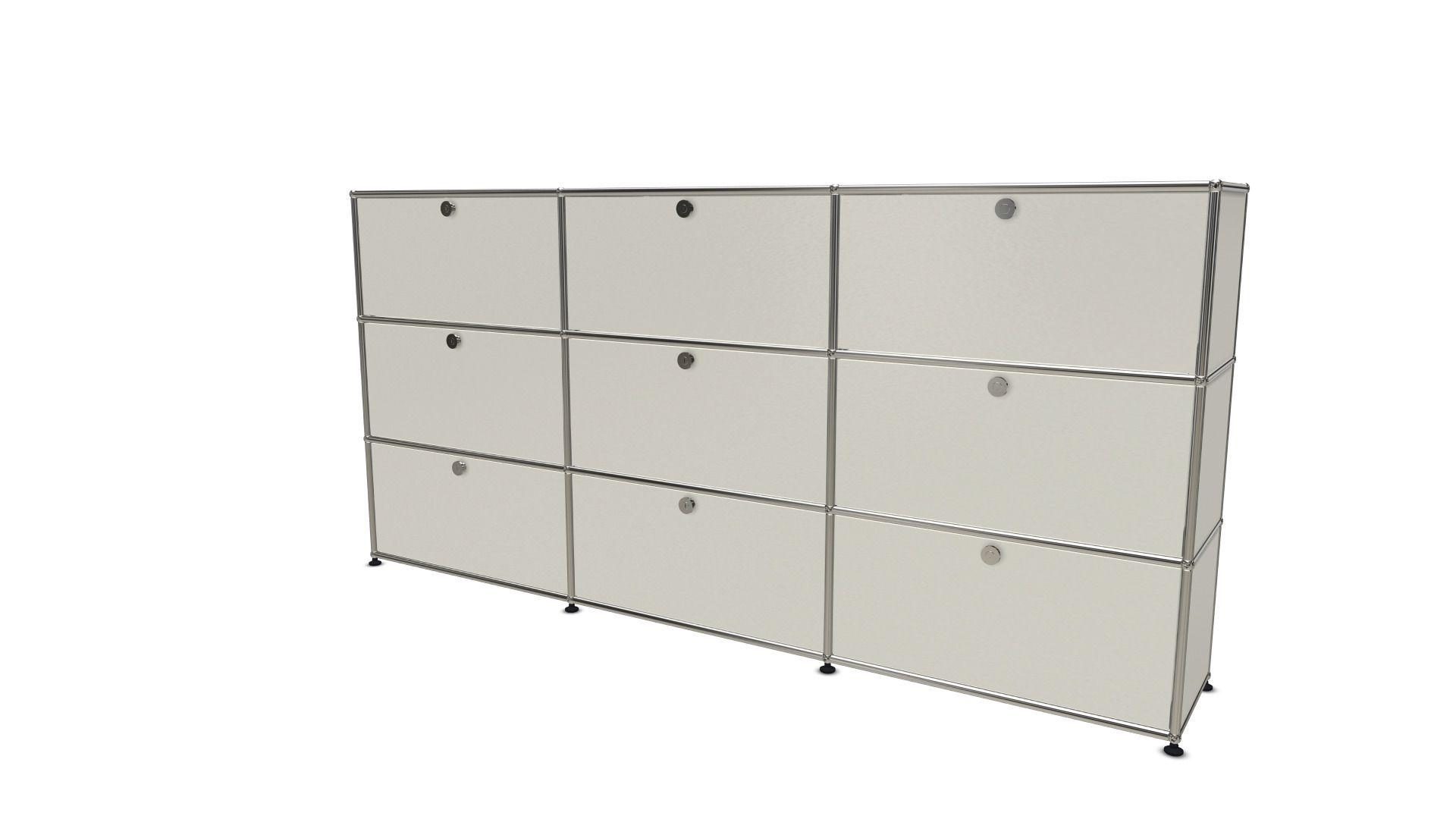 USM Haller Highboard 9 Klappen - mittelgrau
