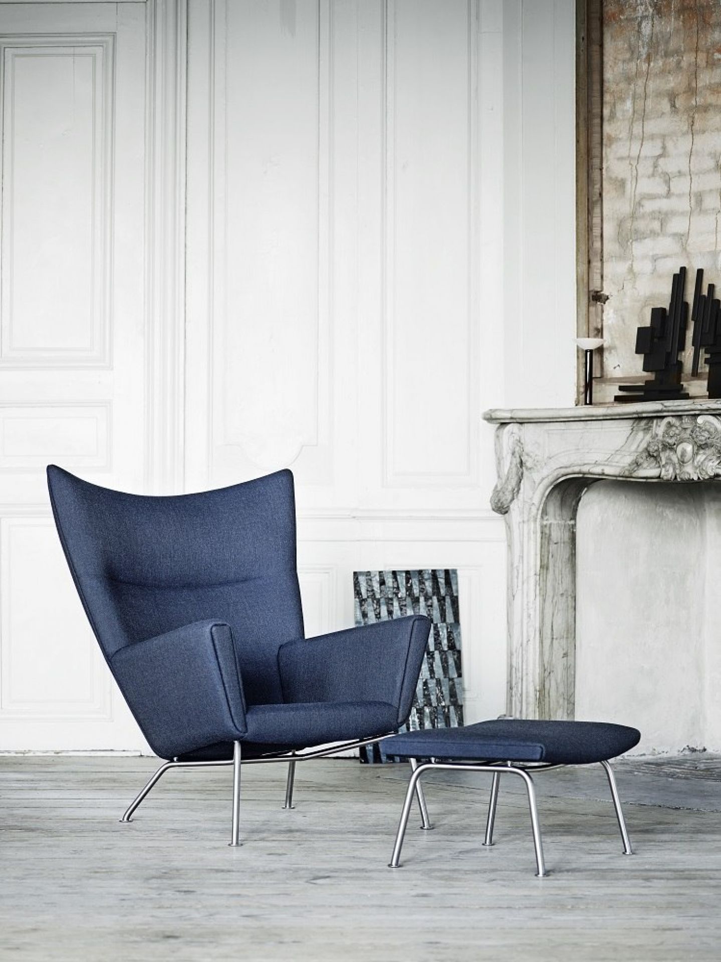 CH446 Footrest Hocker für CH445 und CH468 Sessel Carl Hansen & Søn Mood 1101