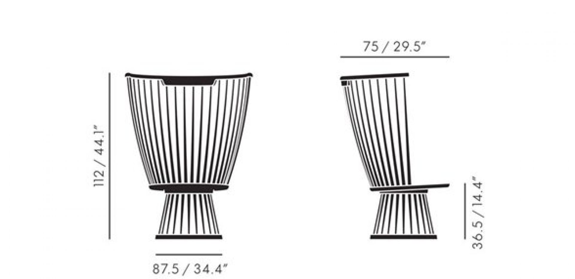 Fan Chair schwarz Tom Dixon