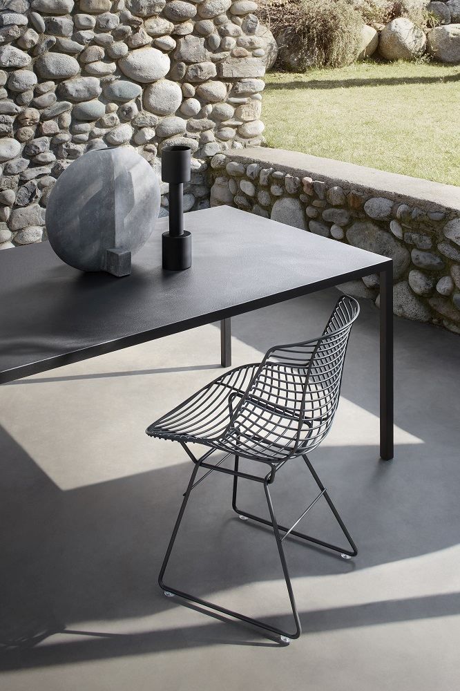Flow Filo SLIM Indoor/Outdoor Chair Stuhl Kufengestell MDF Italia