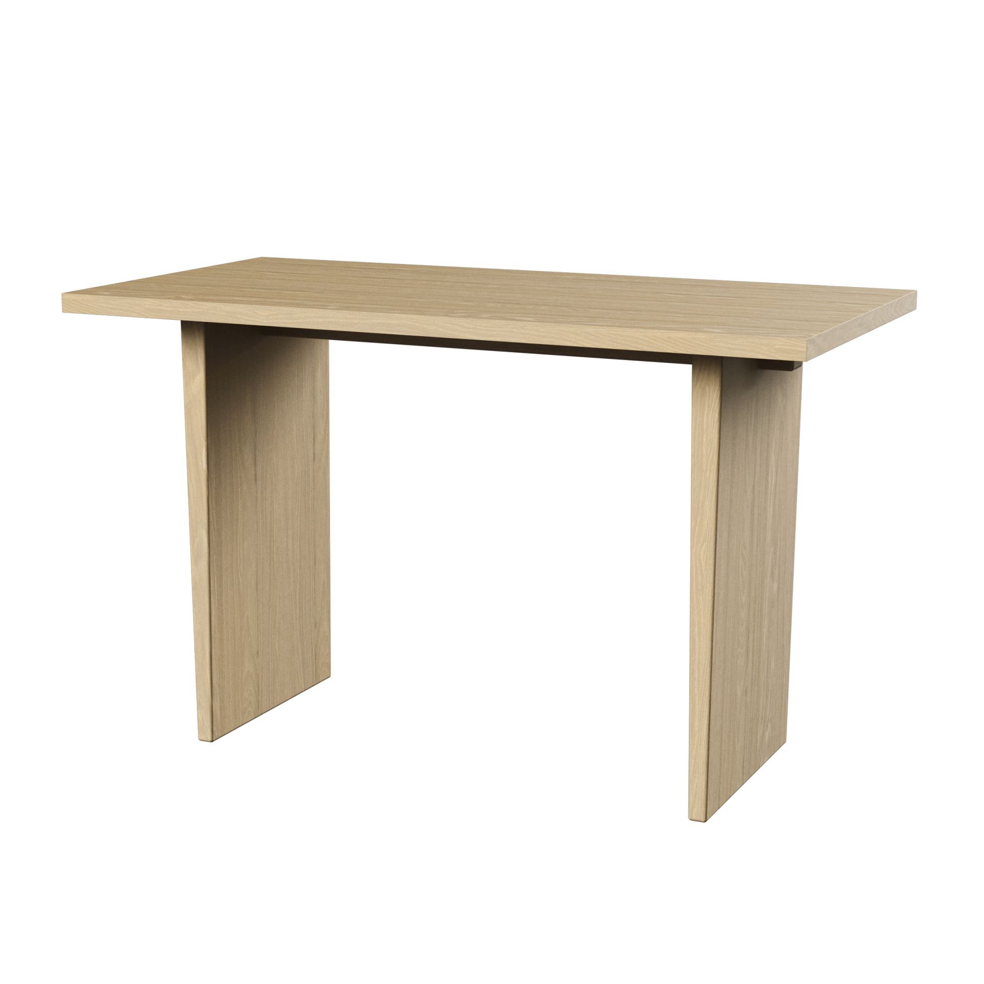 Private Desk Schreibtisch von Gubi, hell gebeiztes Eichenfurnier, moderner Bürotisch für das Homeoffice.