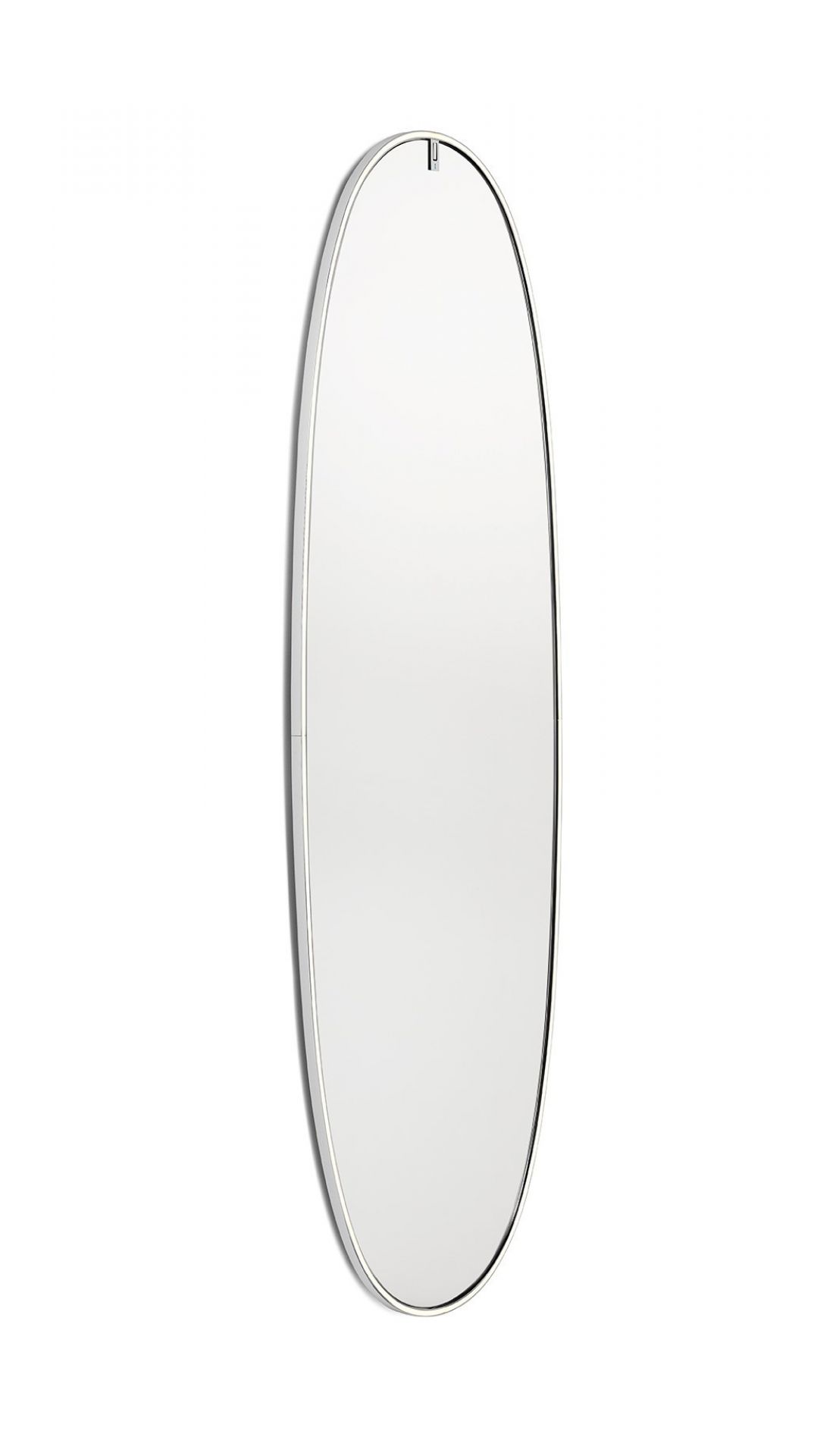 La Plus Belle Lichtspiegel von Flos: Ovale Wandleuchte mit Aluminiumrahmen für modernes Ambiente.