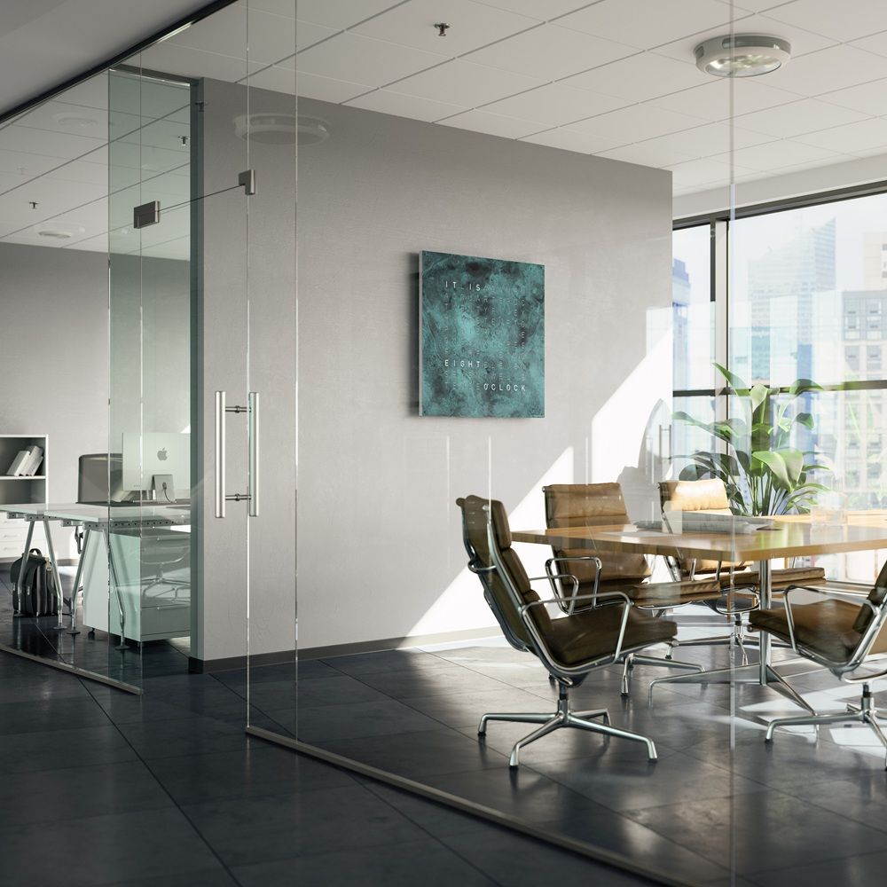 Earth 90 Creator's Edition Wanduhr / Zeitobjekt Deutsch QLOCKTWO 