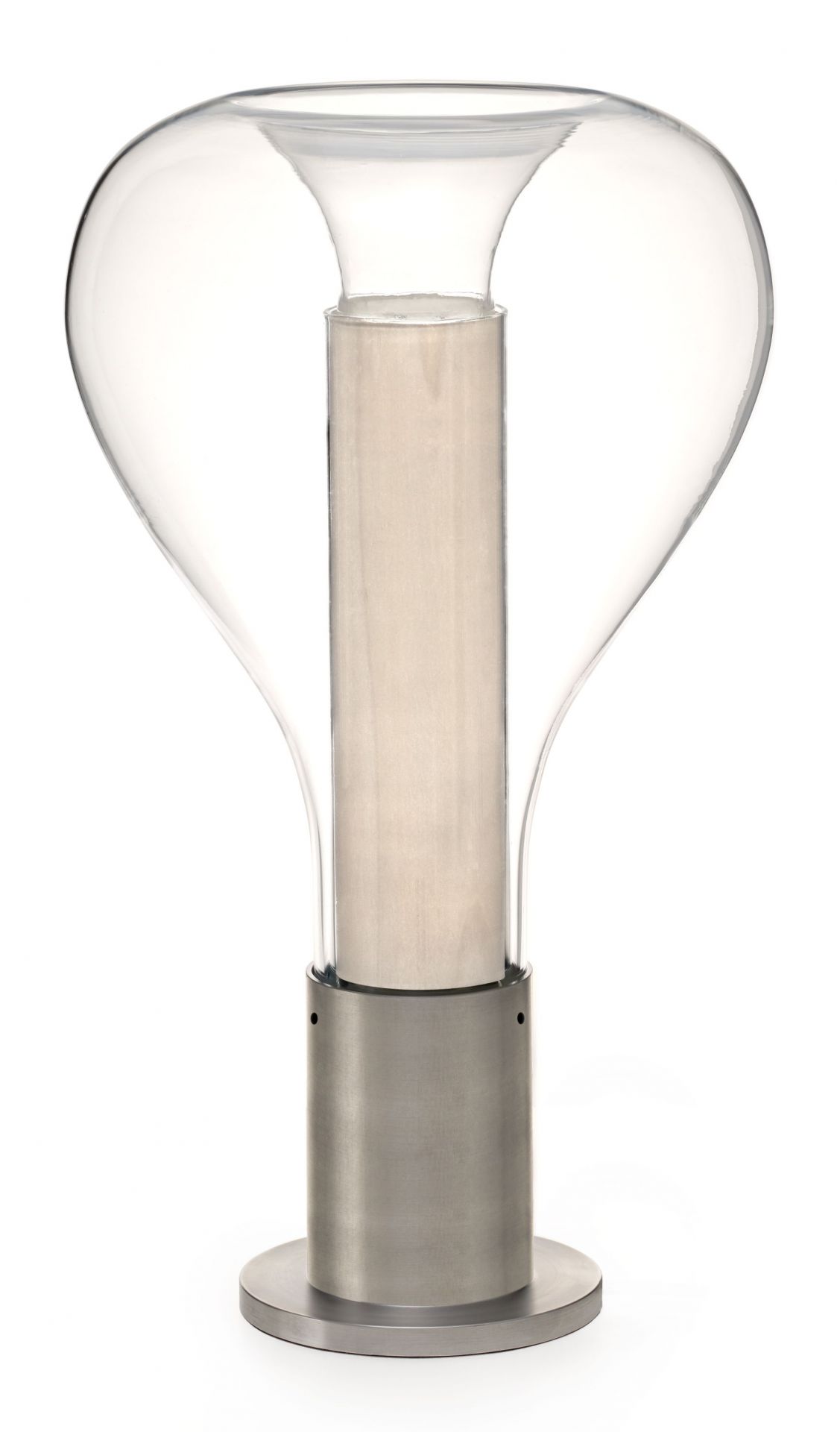 Eris Tischleuchte Aluminiumsockel Elfenbeinweiß LZF Lamps