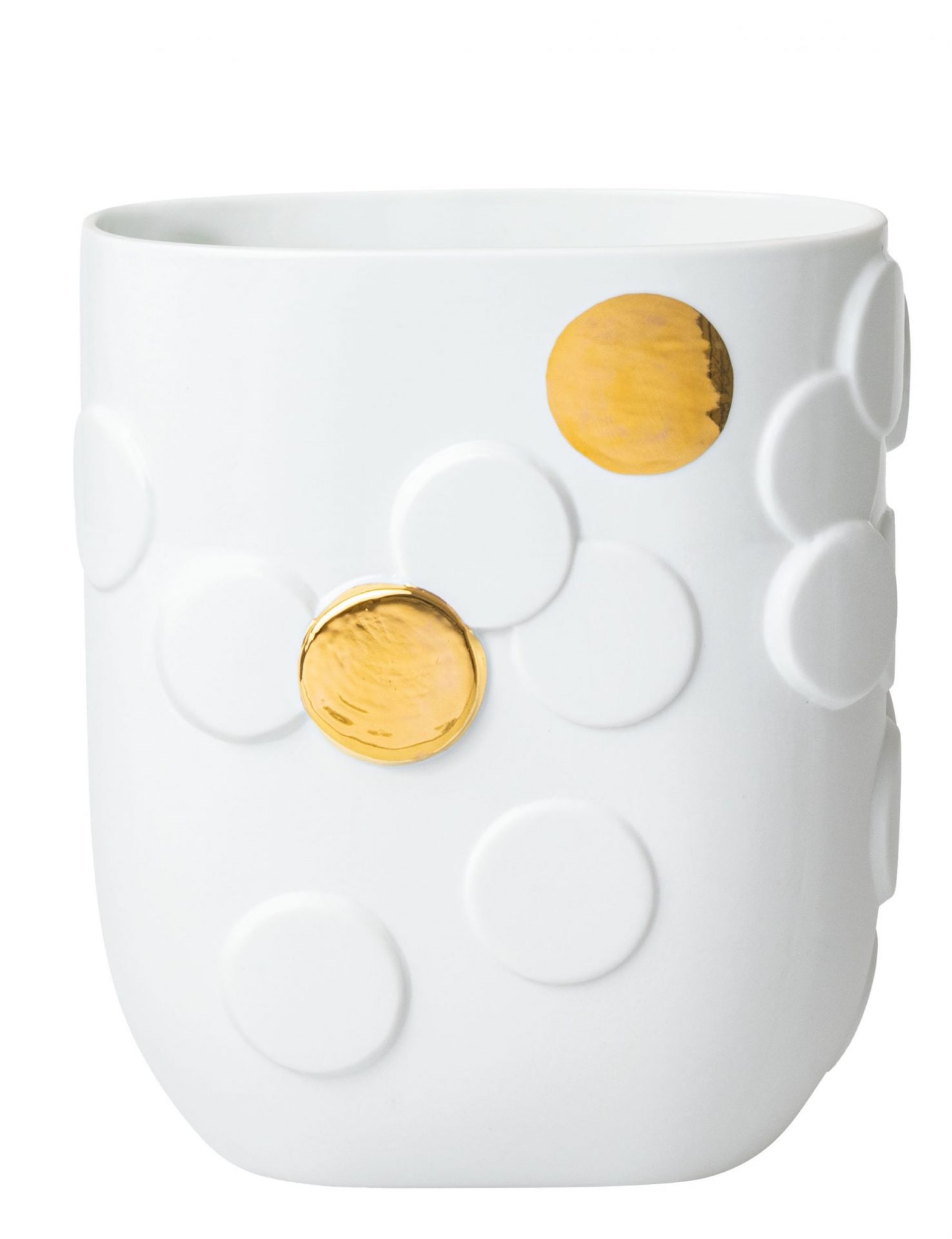 Goldener Punkt Vase Räder