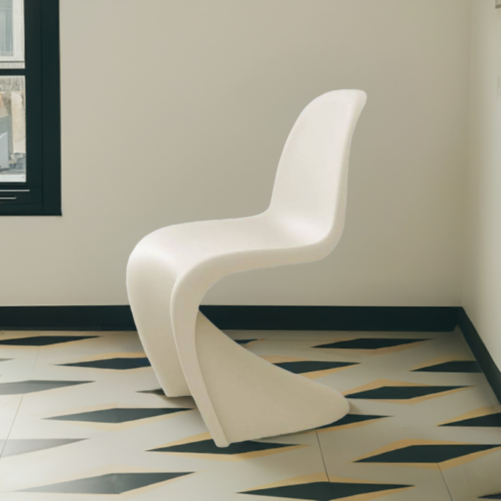 Panton Chair Kunststoff Stuhl Beige Vitra SPECIAL VERSION