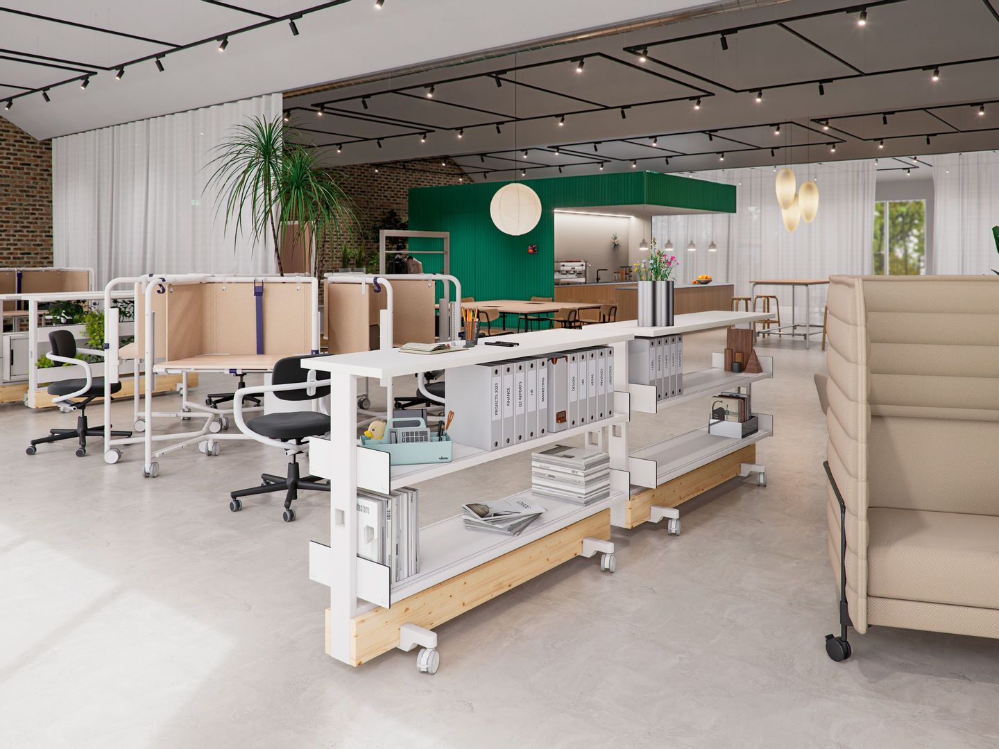 Scout Work Mobile höhenverstellbarer Arbeitstisch Vitra