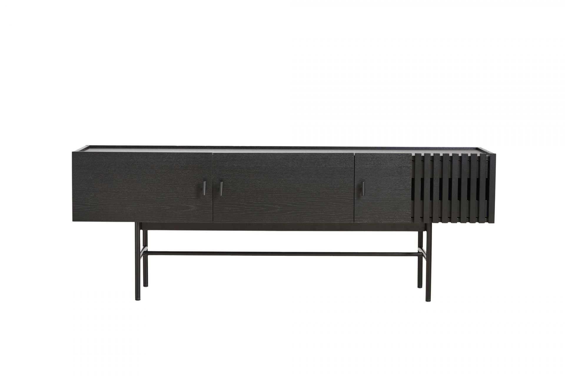 Array Low Sideboard (150cm) Schwarz Lackierte Eiche Woud