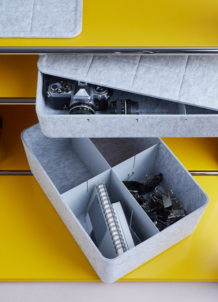 USM Haller Inos Box tief mit Tablett