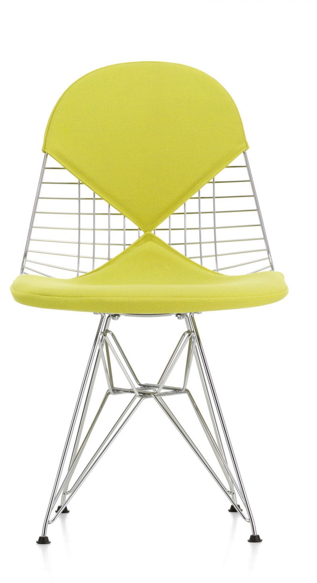 DKR-2 Wire Chair Stuhl mit Sitz und Rückenpolster Vitra