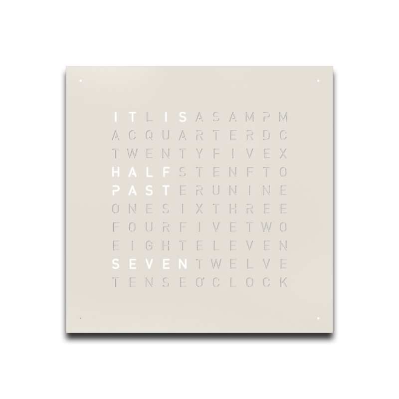 Frontcover für Earth 45 Wanduhr / Zeitobjekt Englisch QLOCKTWO