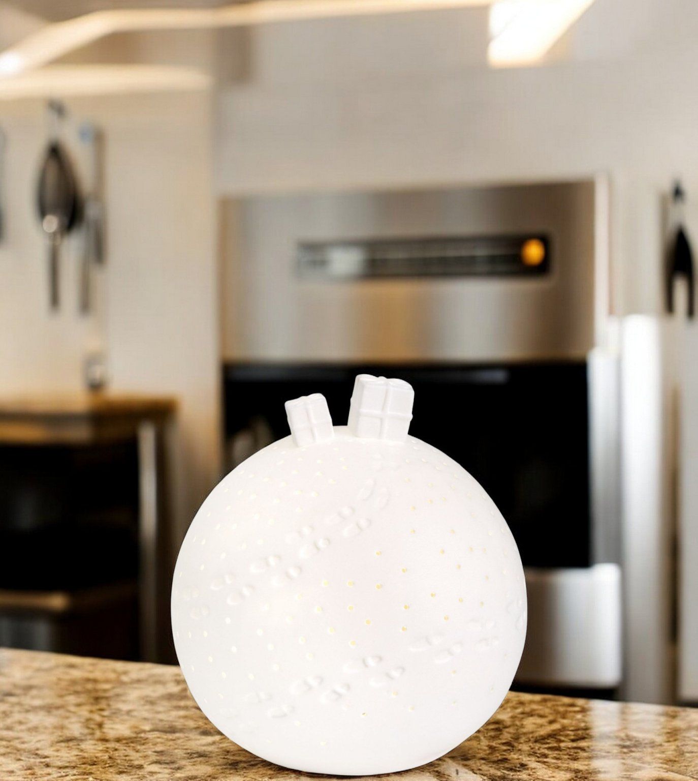 Porzellangeschichten Lichtkugel Geschenke LED Räder EINZELSTÜCKE